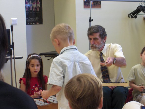 A l'école de musique.