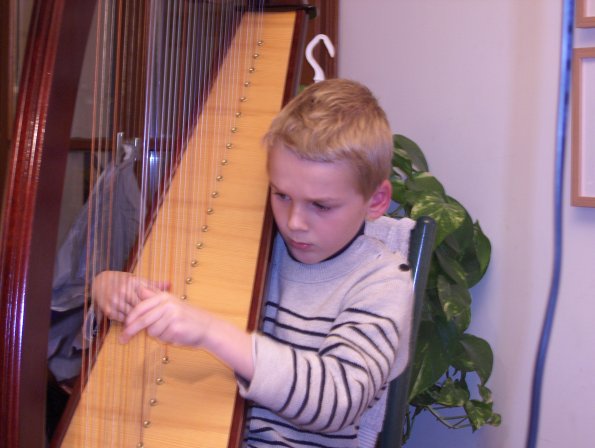 La harpe est chez papa