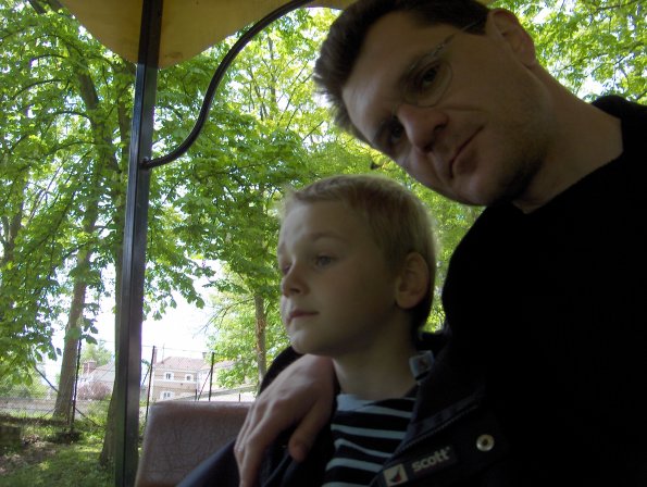 En calèche dans le parc